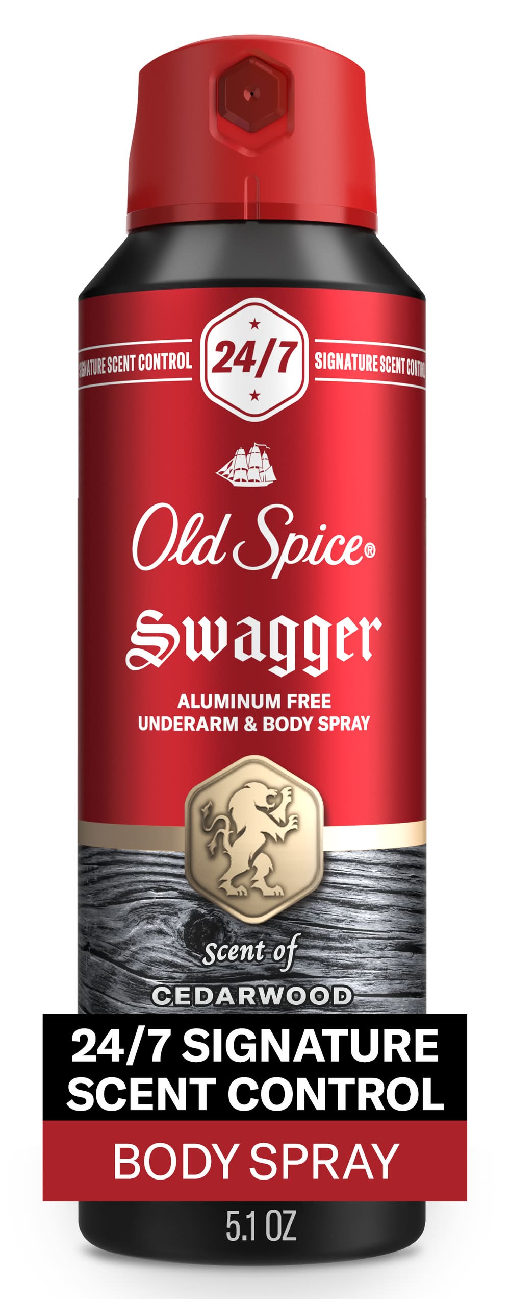 Old Spice Underarm & Body Spray, Swagger (5.1 oz)
