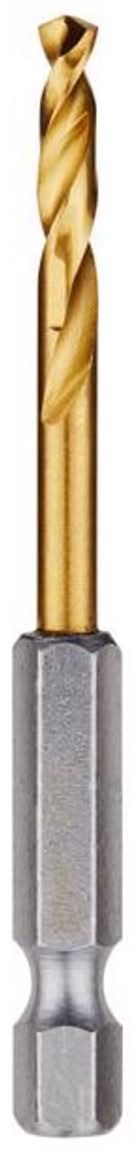 Milwaukee Shockwave 5/32 In. X 2-3/4 In. L Titanium Red Helix Drill Bit Hex Shank 1 Pc