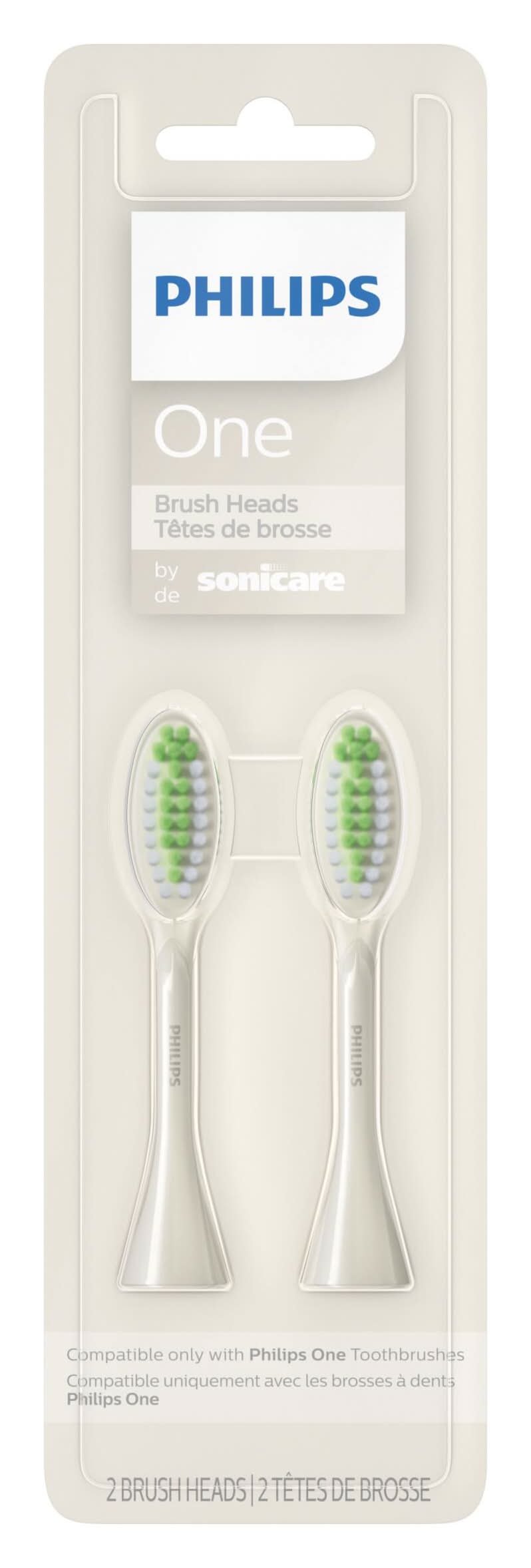 Philips Sonicare - Philips One by Sonicare 2pk Brush Heads - Snow White