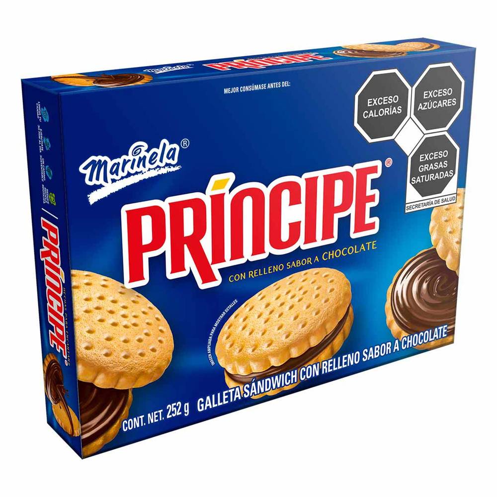 Príncipe · Galletas sándwich con relleno, chocolate (4 un)