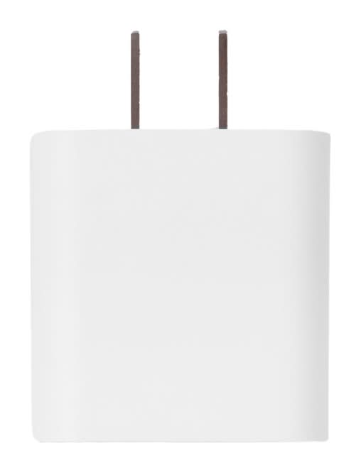 Miniso · Adaptador de carga con doble puerto usb sintético, blanco