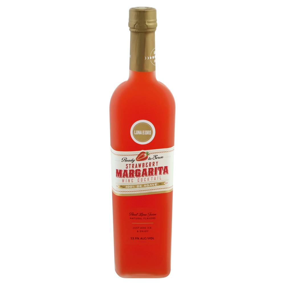 Luna De Oro Strawberry Margarita Wine Cocktail (750 ml)