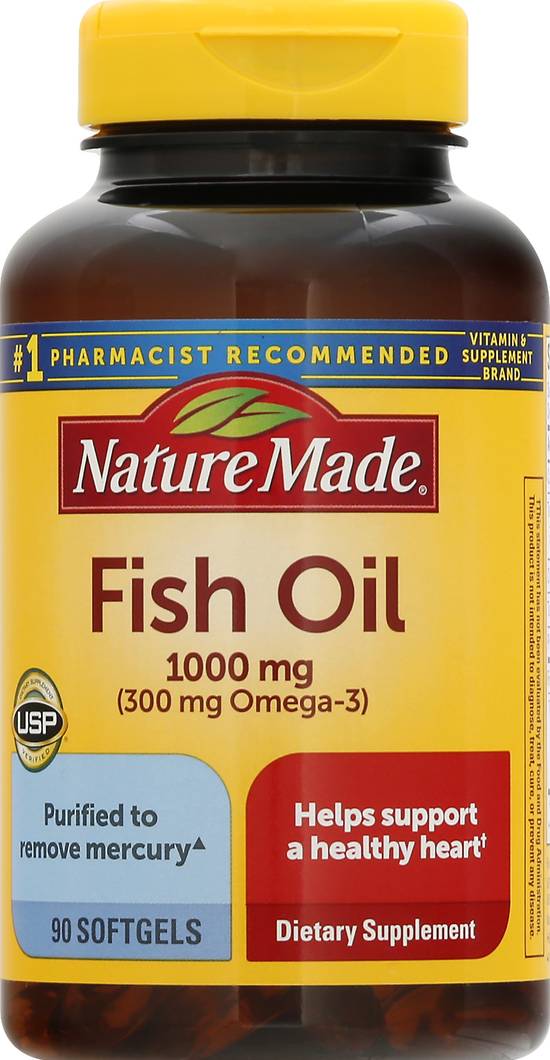 Nature Made 1000 mg Fish Oil Softgels (90 ct)