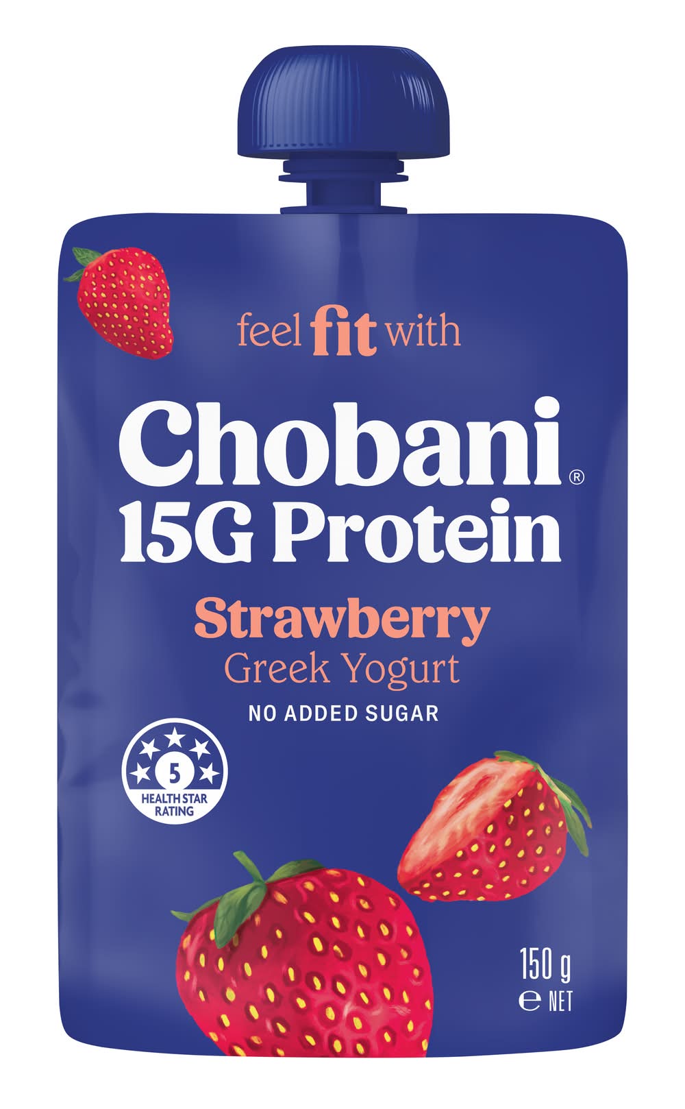 Chobani Fit High Protein Greek Yogurt, Strawberry (150g)