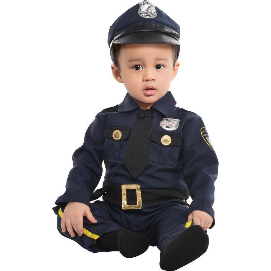 Baby Cop Costume - Size - 6-12M