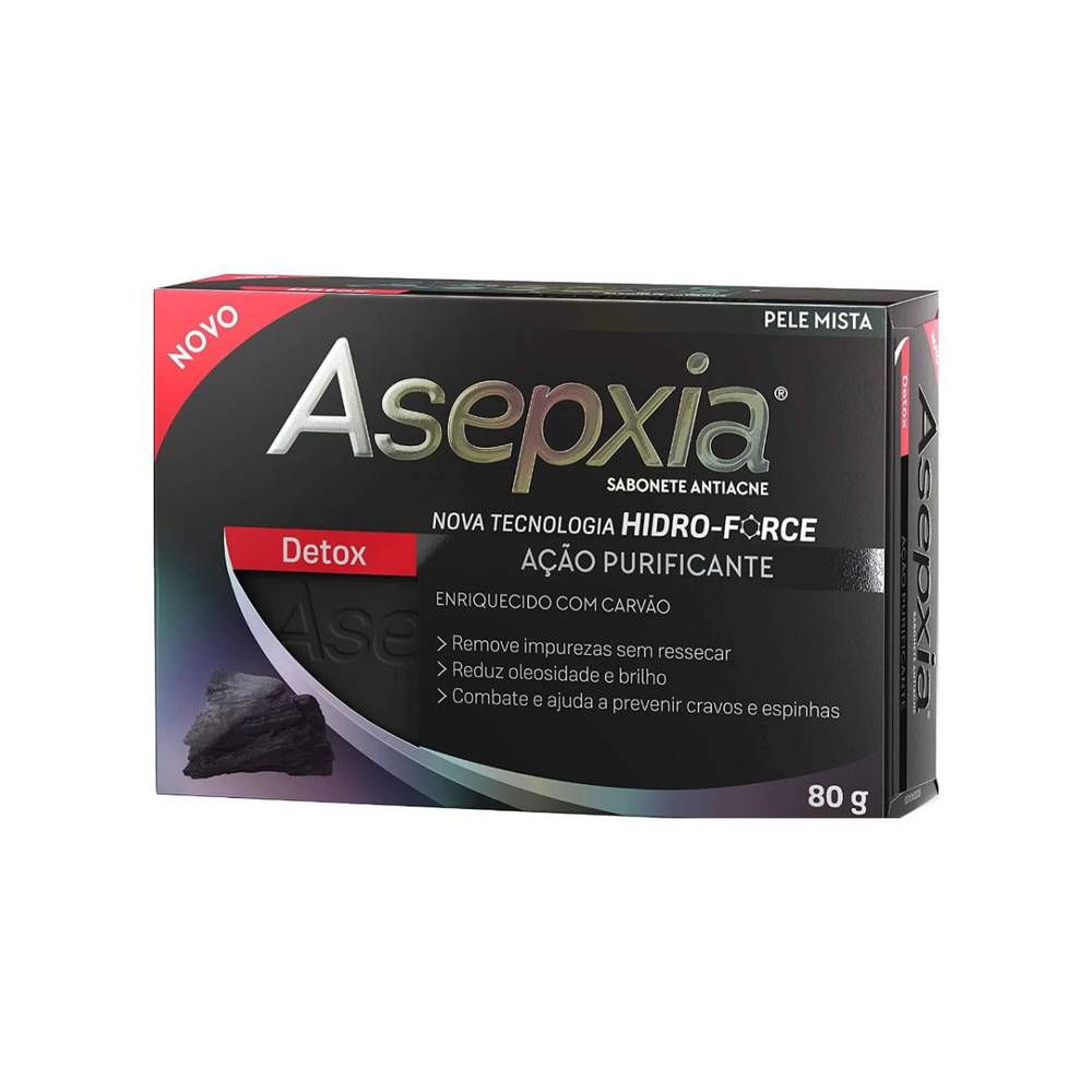 Asepxia sabonete barra detox (80g)