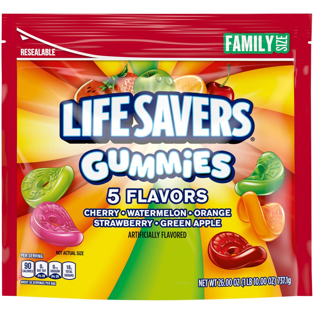 Life Savers Family Size 5 Flavors Gummies (26 oz)