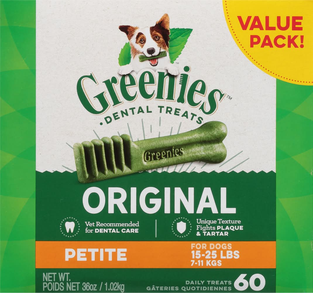 Greenies Petite Original Dental Treats (36 oz, 60 ct)