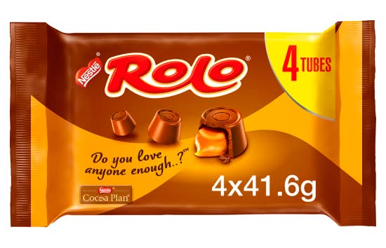 Rolo Milk Chocolate & Caramel Tubes (4 x 41.6g)