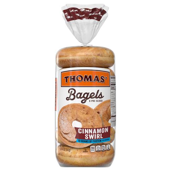 Thomas' Cinnamon Swirl Bagels (6 ct)