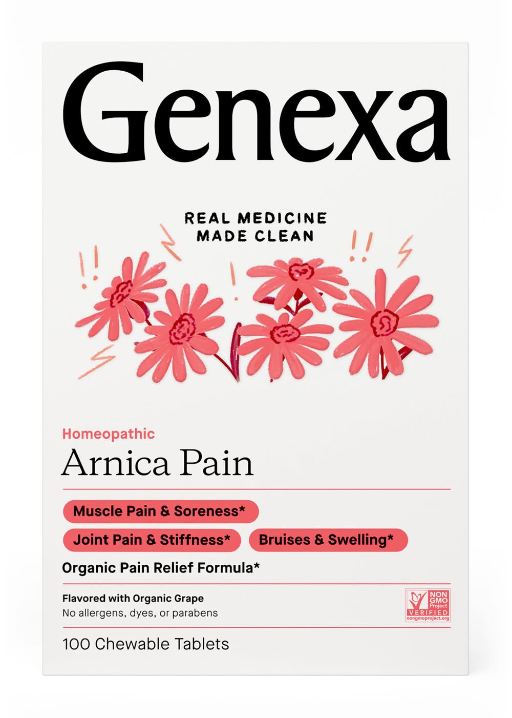 Genexa Chewable Arnica Pain Relief Medicine (100 ct)