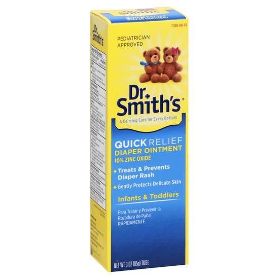 Dr. Smith's 10% Zinc Oxide Quick Relief Diaper Ointment (3 oz)
