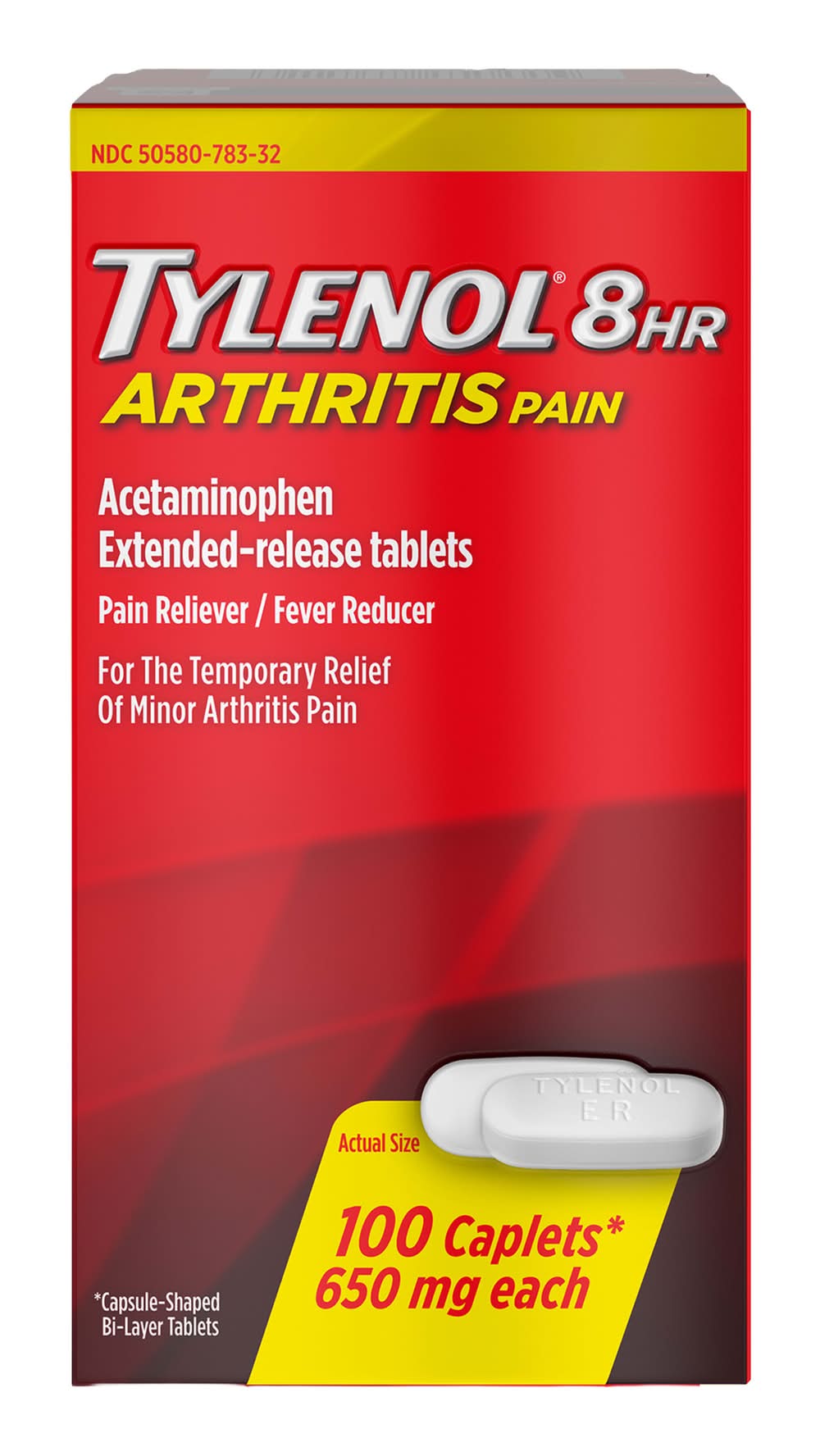Tylenol 8 Hour Arthritis Pain Acetaminophen Extended Release Tablets 650 mg (100 ct)
