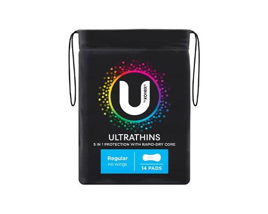 U by Kotex Regular Ultrathin with Wings 14pk