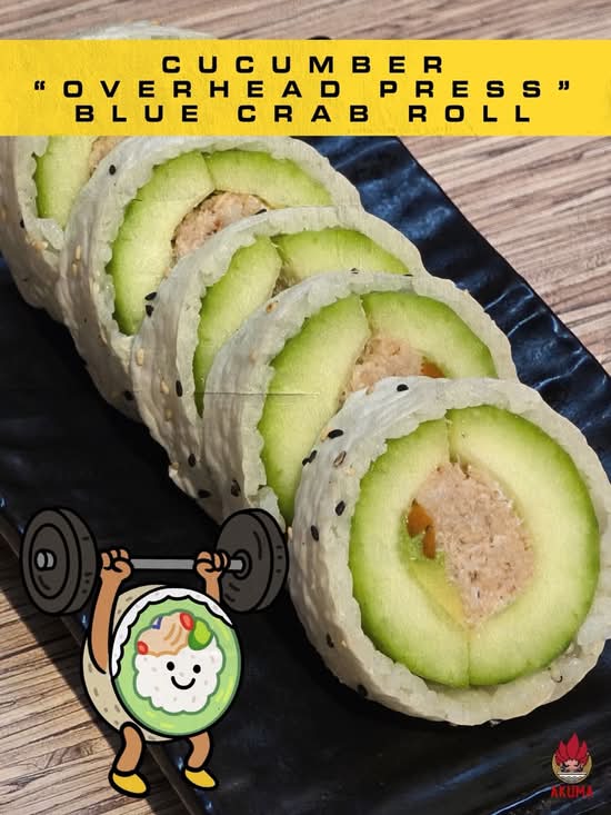 Cucumber Blue Crab Overhead Press