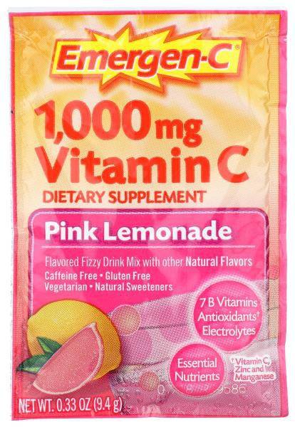 Emergen-C Vitamin C Pink Lemonade Supplement (0.33 oz)