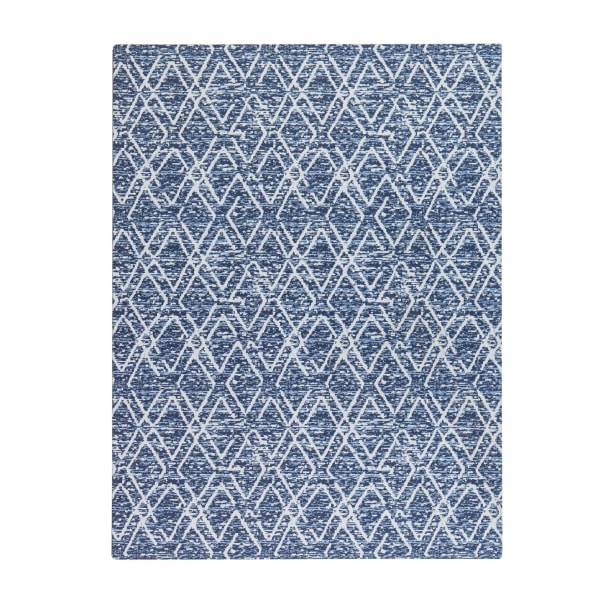 Realspace® Designer Chair Mat, 36"W x 48"D, Blue/Ivory