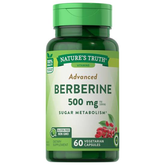 Nature's Truth Advanced Berberine 500 mg Capsules (60 ct)