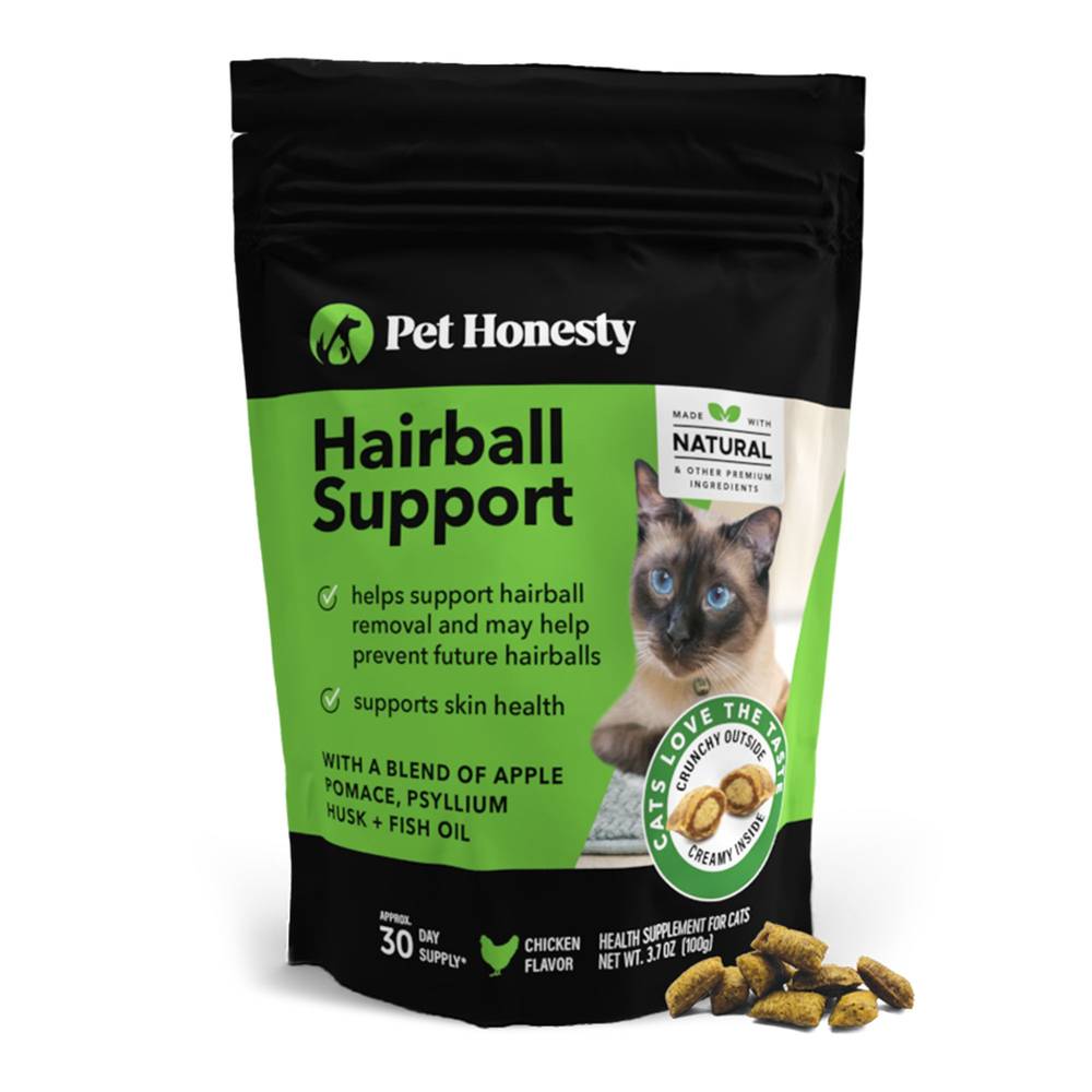 Pet Honesty Hairball Support Chews for Cats (Size: 3.7 Oz)