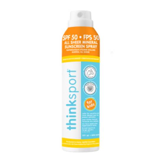 Think Sport Clear Zinc Sunscreen Spray Kids Spf50 (177 ml)