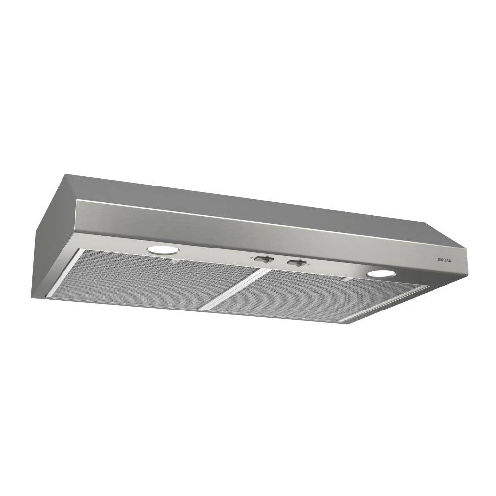 Broan Glacier BCSD1 30-in 300-CFM Convertible Stainless Steel Under Cabinet Range Hoods Undercabinet Mount | BCSD130SS