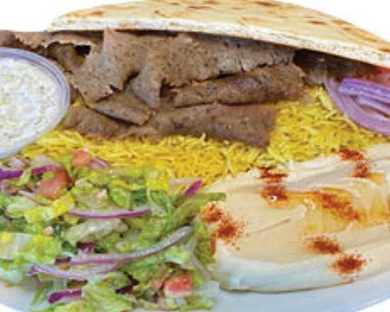 Gyro Plate with Rice