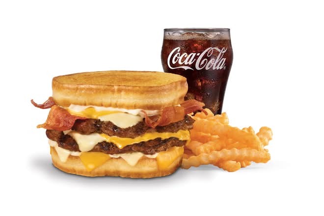 Double Grilled Cheese Bacon Burger Combo