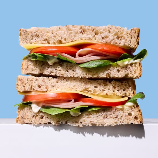 Ham, Cheese & Salad Sandwich
