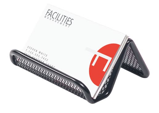 Office Depot® Brand Mesh Business Card Holder, Black
