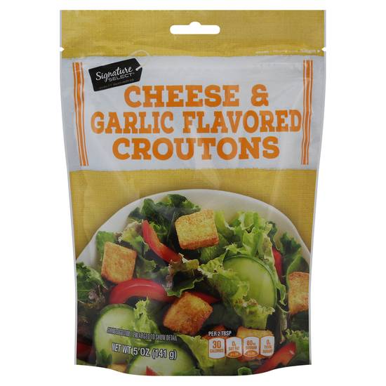 Signature Select Cheese & Garlic Flavored Croutons (5 oz)