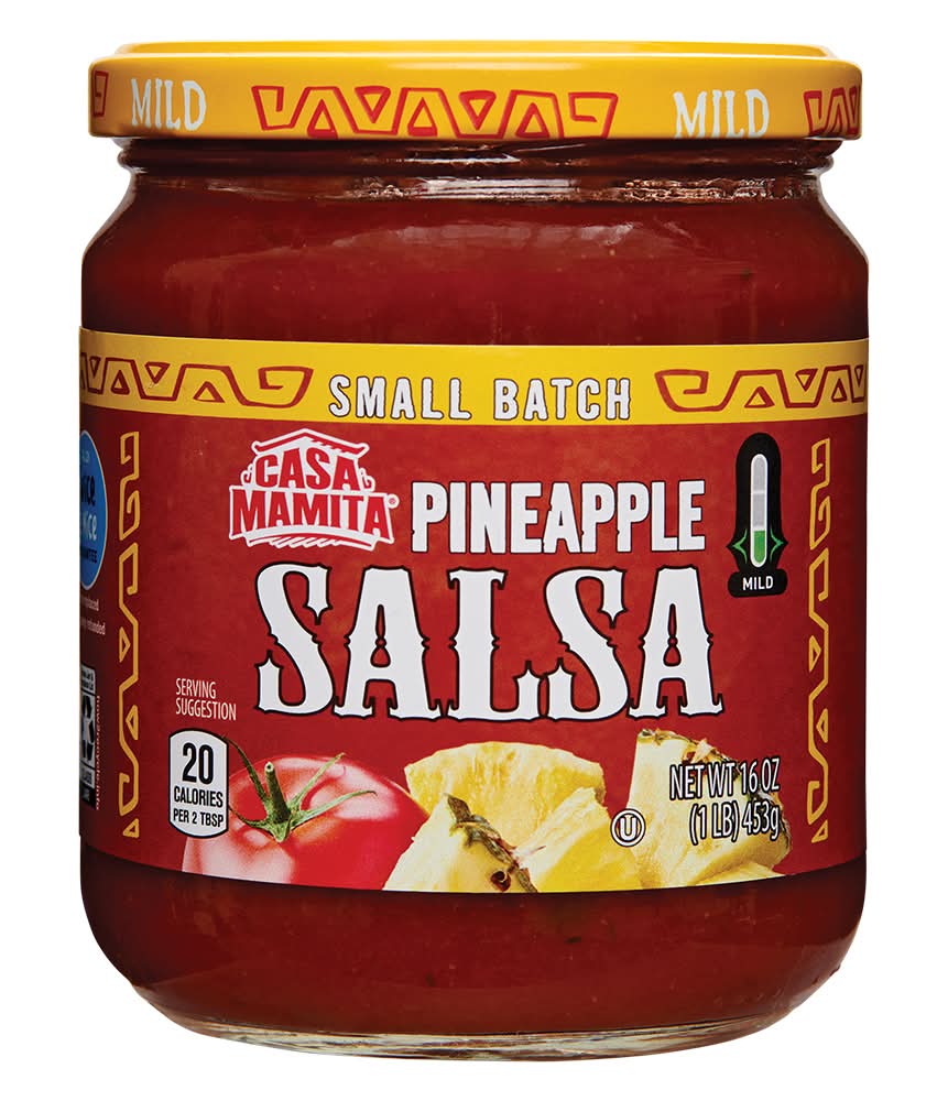 Casa Mamita Small Batch Mild Salsa, Pineapple (16 oz)