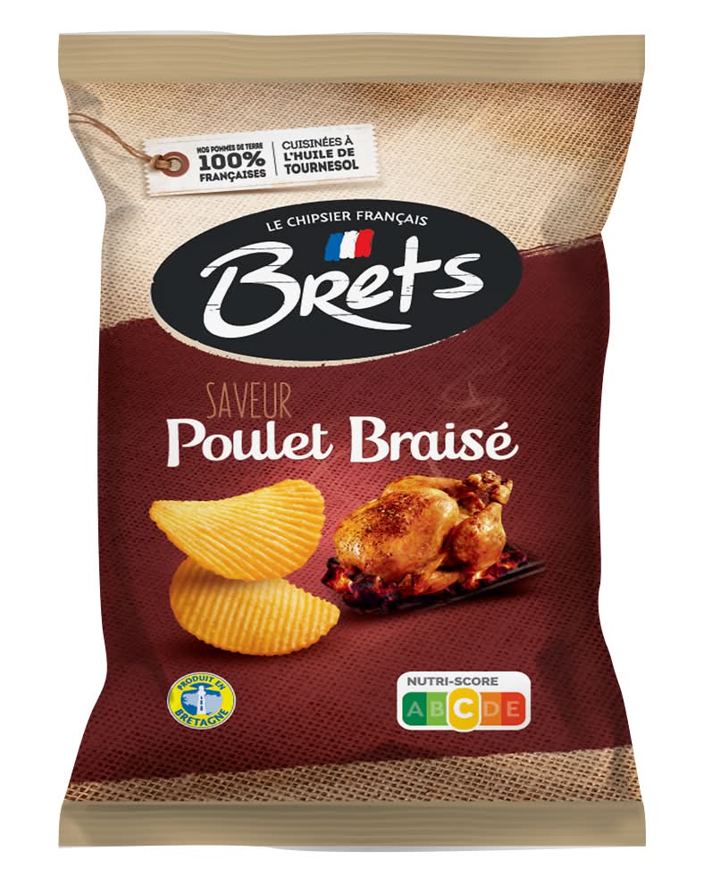 Bret's - Chips de pommes de terre, poulet braisé (125g)