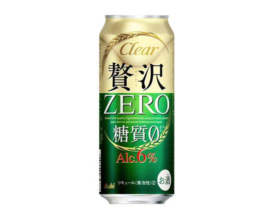 291631：クリアアサヒ 贅沢ゼロ 500ML缶 / Asahi Clear Asahi Zeitaku Zero (Zero-Carbs)