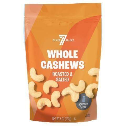 7-Select Roasted and Salted Whole Cashews 6oz