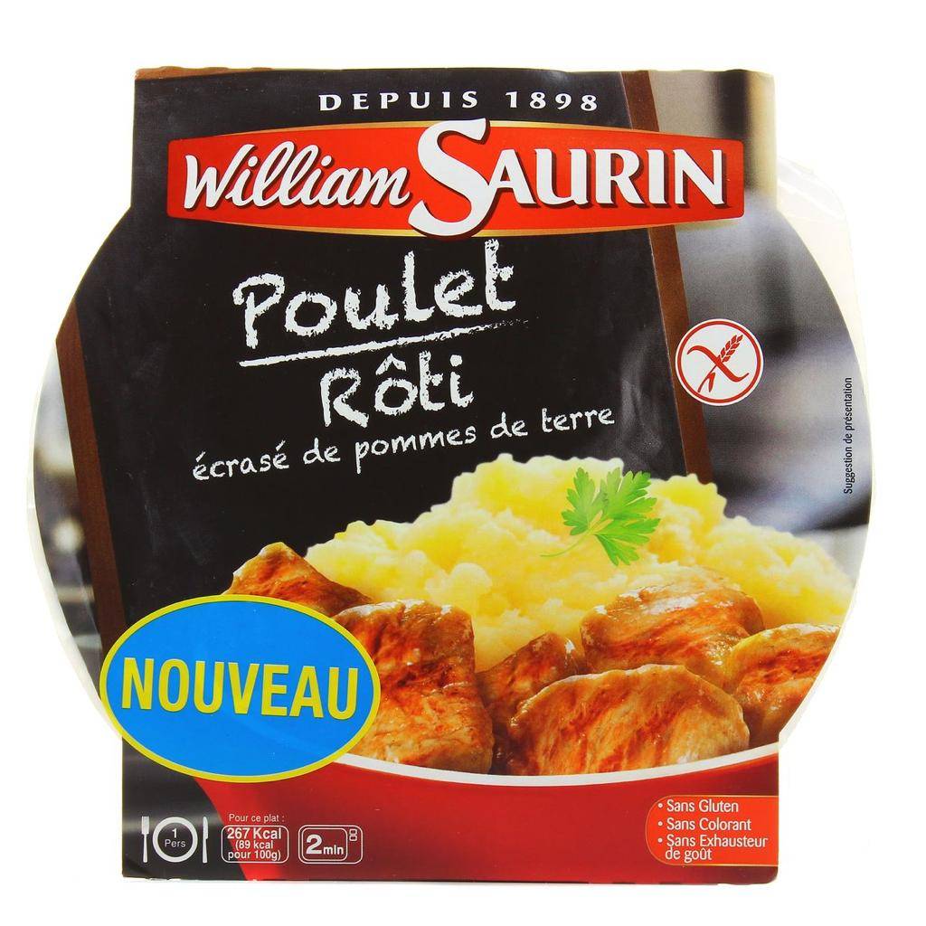 Plat déjà prêt William saurin poulet rôti
