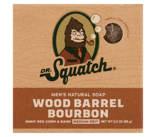 Dr. Squatch Wood Barrel Bourbon Natural Soap (2.3 oz)