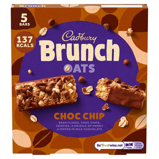 Cadbury Brunch Bar Choc Chip 5 Pack