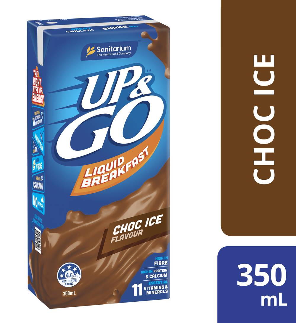 UP&GO Liquid Breakfast Drink, Choc Ice (350mL)