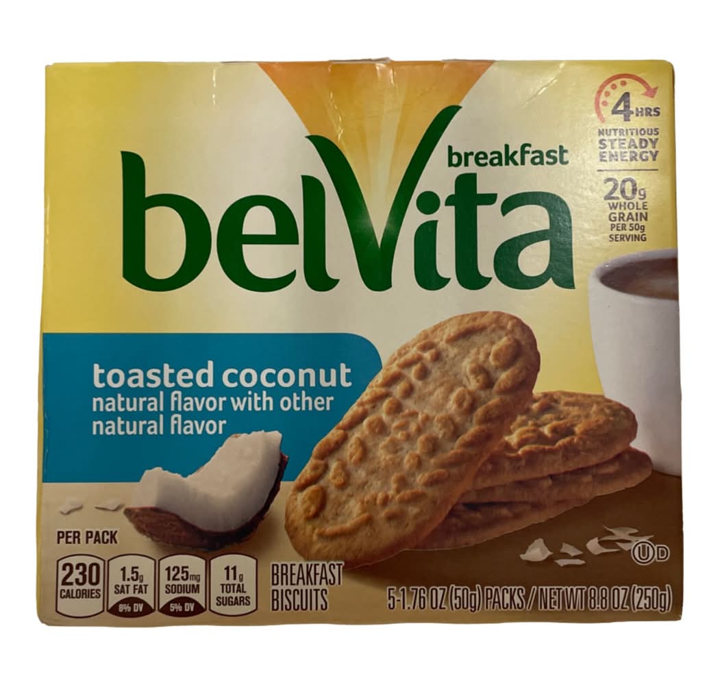 BelVita Toasted Coconut Breakfast Biscuits - 8.8oz/5pk