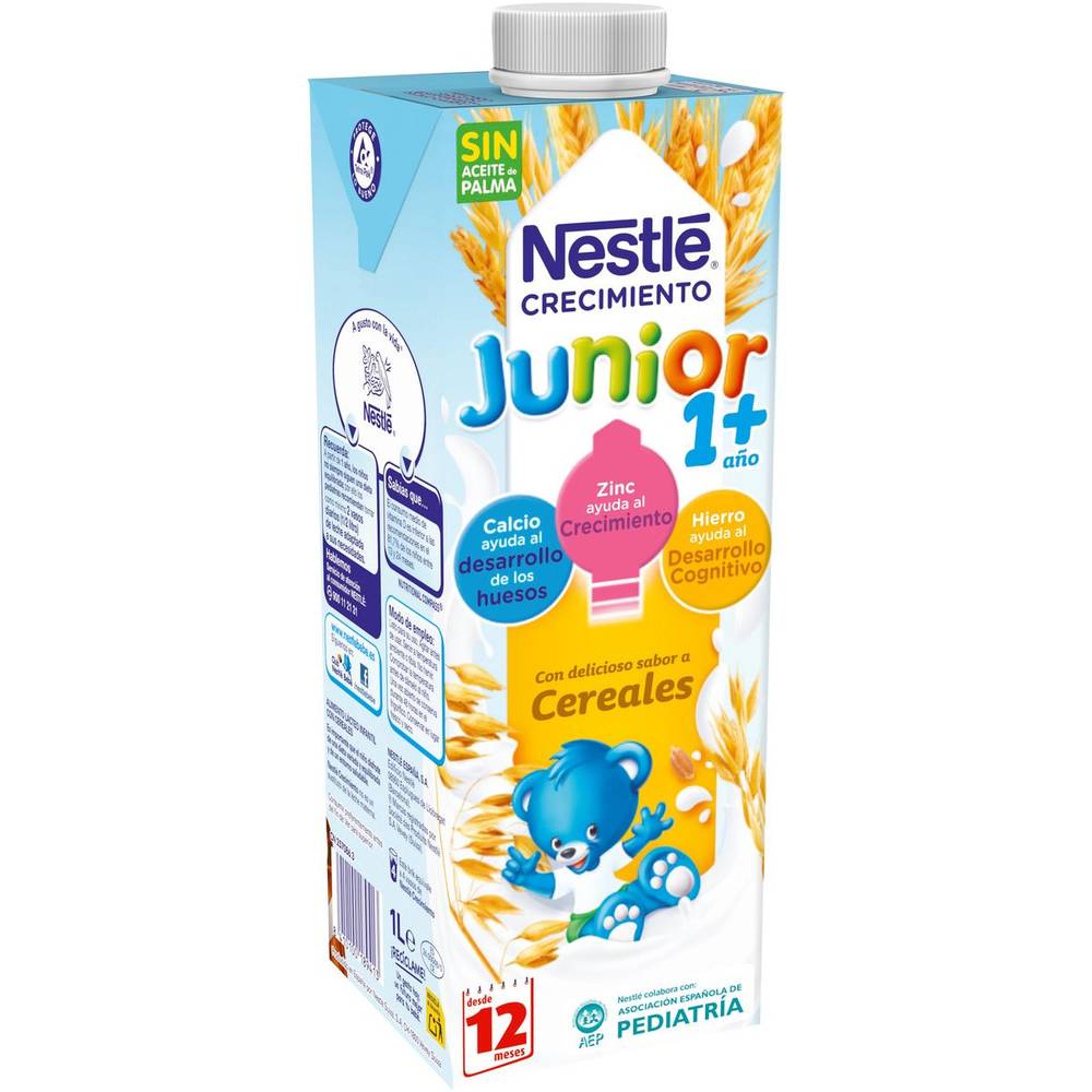 Leche crecimiento NESTLE cereales 12 meses envase 1 lt