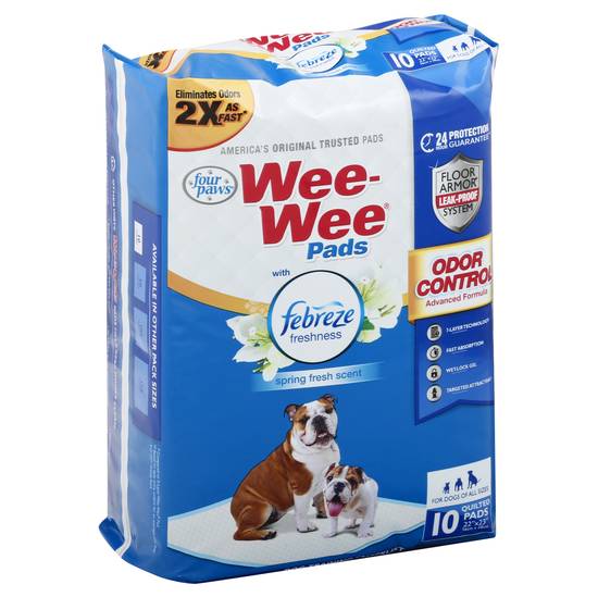 Wee-Wee Odor Control with Febreze Freshness Pads for Dogs, Count