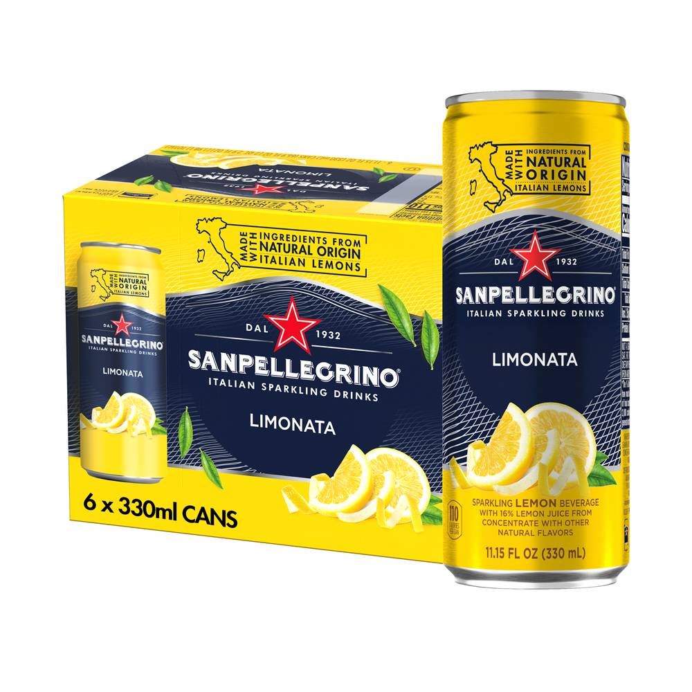 Sanpellegrino Limonata Italian Sparkling Drinks (6 ct, 11.15 fl oz)