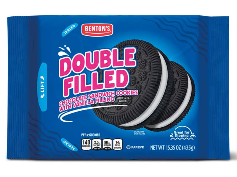 Benton's Double Filled Chocolate Sandwich Cookies, Vanilla (15.35 oz)