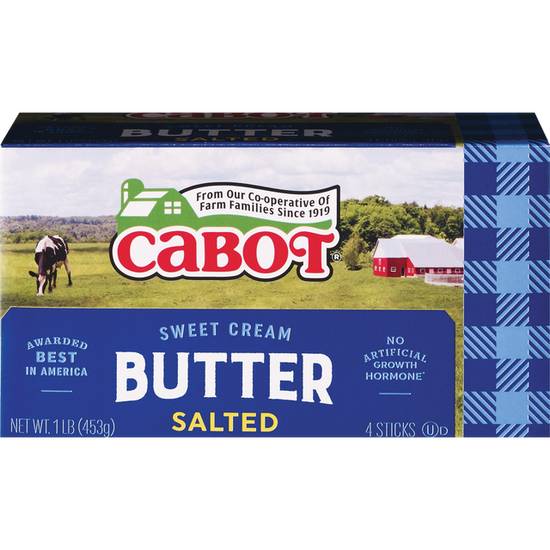 Cabot Butter Salted 4-Pk of 4oz Sticks (1 Pound)