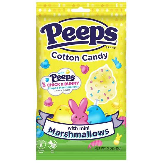Peeps Cotton Candy with Mini Chick Bunny Marshmallows, 3oz