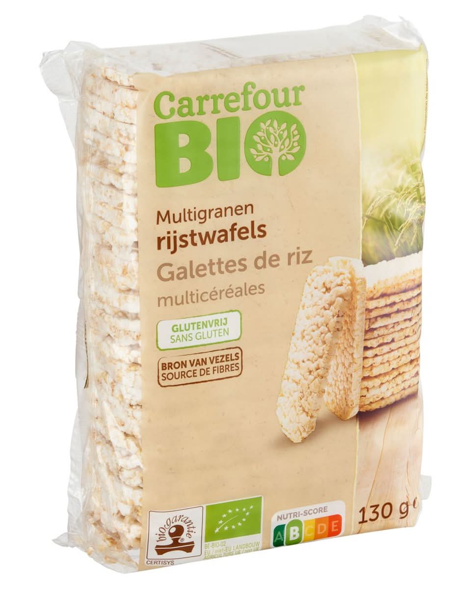 Carrefour Bio Multigranen Rijstwafels 130 g