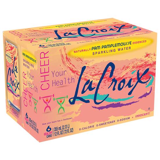 Order LaCroix Sparkling Water Grapefruit (12 oz x 6 ct) food online from Rite Aid store, Shawnee on bringmethat.com