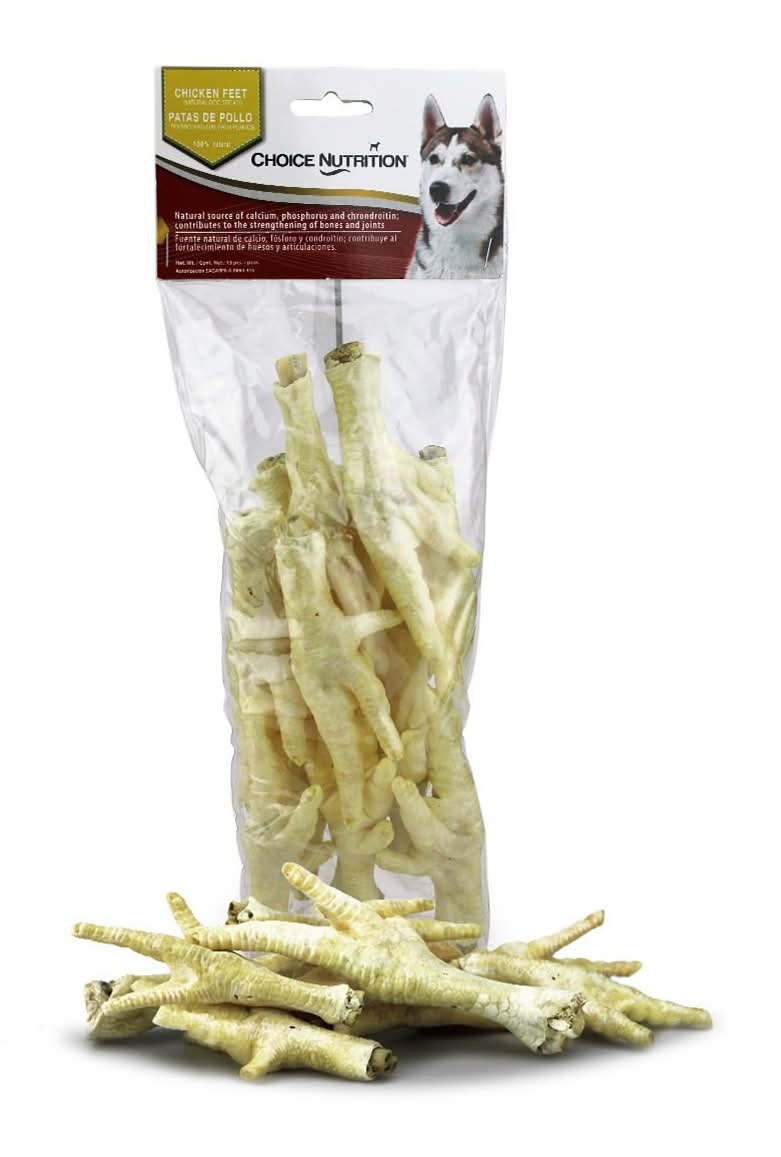 Choice Nutrition · Patas de pollo deshidratadas para perros (13 un)