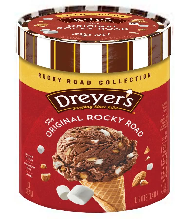 Edy's Rocky Road Collection Triple Original Rocky Road Ice Cream
