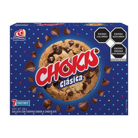 Chokis galletas con chispas de chocolate (7 pack, 57 g)